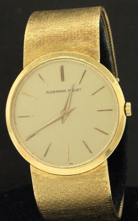 audemars piguet vintage gold watch